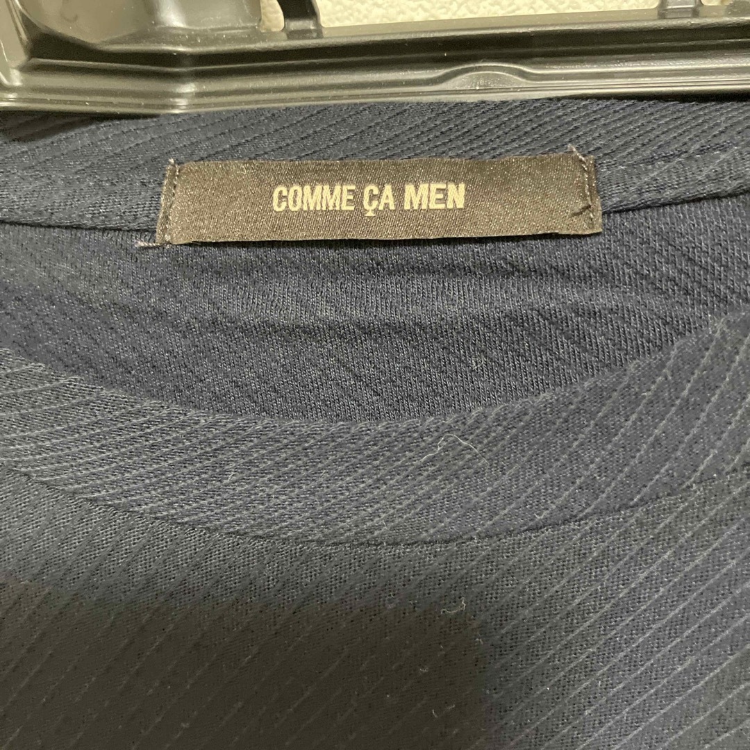 COMME CA MEN(コムサメン)のコムサメン　comme ca men 長袖シャツ　ネイビー メンズのトップス(Tシャツ/カットソー(七分/長袖))の商品写真