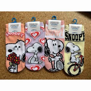 SNOOPY アンクルソックス4足