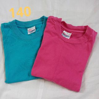 Hanes - Hanes 140 綿トップス　コットン　Tシャツ(家着用)　 半袖Tシャツ