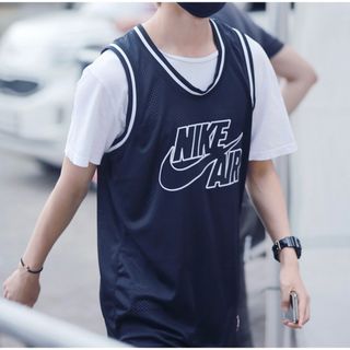 ナイキ(NIKE)のNIKE フロントバック パッチ バスケットボールシャツ ゲームシャツ(Tシャツ/カットソー(半袖/袖なし))