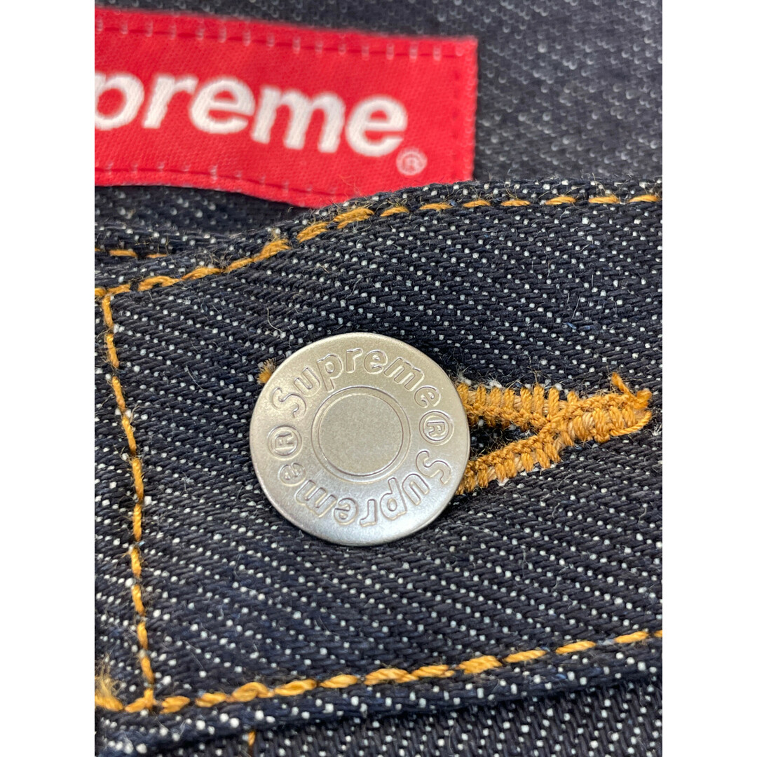 Supreme(シュプリーム)のシュプリーム ﾛｺﾞﾚｻﾞｰﾊﾟｯﾁ ﾎﾞﾀﾝﾌﾗｲ ｾﾙﾋﾞｯｼﾞ ﾃﾞﾆﾑ 30 メンズのパンツ(その他)の商品写真