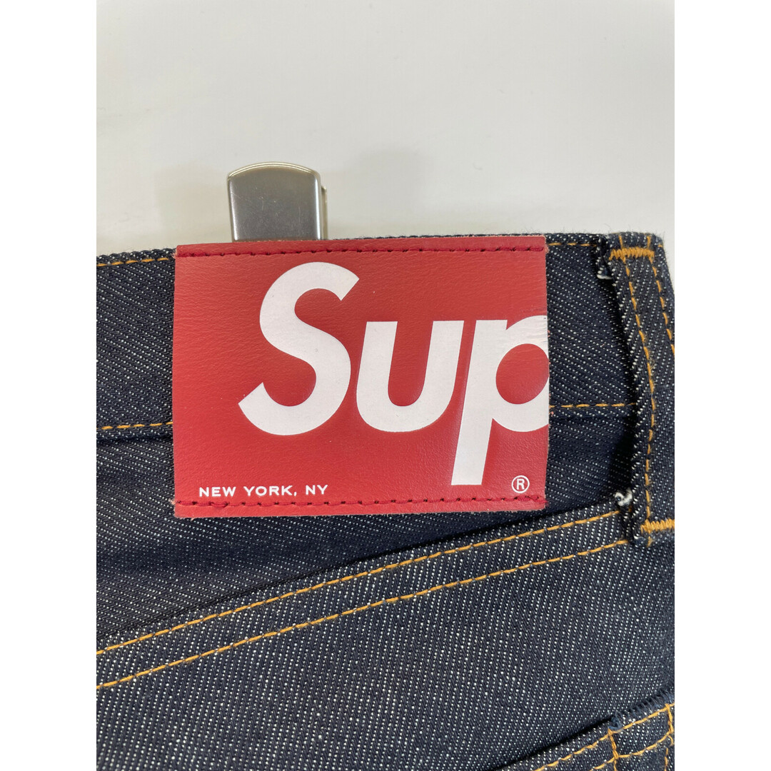 Supreme(シュプリーム)のシュプリーム ﾛｺﾞﾚｻﾞｰﾊﾟｯﾁ ﾎﾞﾀﾝﾌﾗｲ ｾﾙﾋﾞｯｼﾞ ﾃﾞﾆﾑ 30 メンズのパンツ(その他)の商品写真