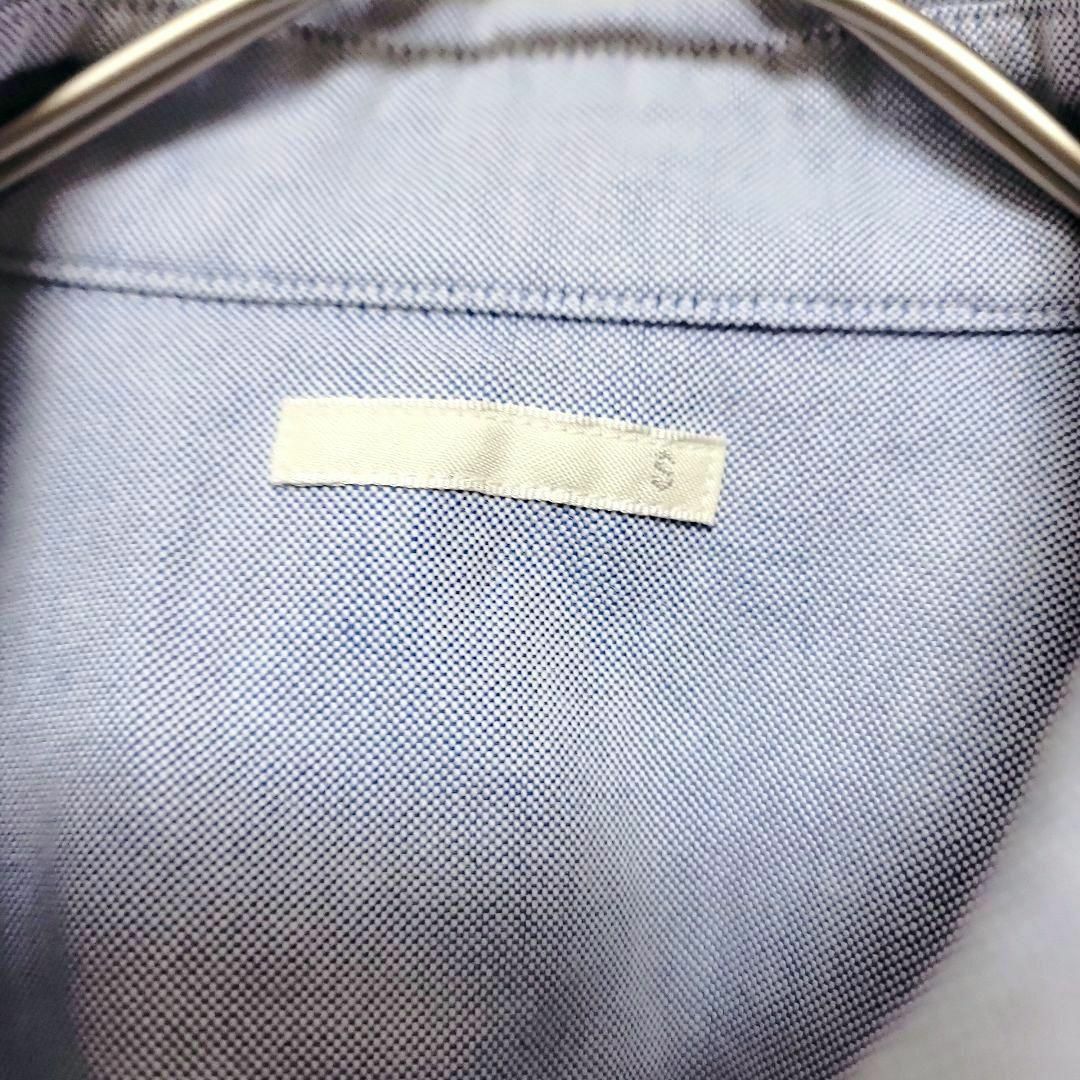 GU(ジーユー)の✧GU✧Yシャツ✧ブルー✧綿✧S厚手 レディースのトップス(シャツ/ブラウス(長袖/七分))の商品写真