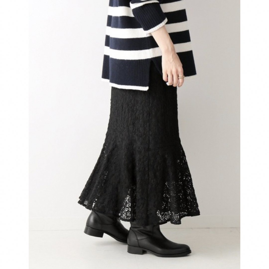 IENA(イエナ)のIENA シュリンクレースデザインスカート レディースのスカート(ロングスカート)の商品写真