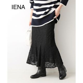 イエナ(IENA)のIENA シュリンクレースデザインスカート(ロングスカート)