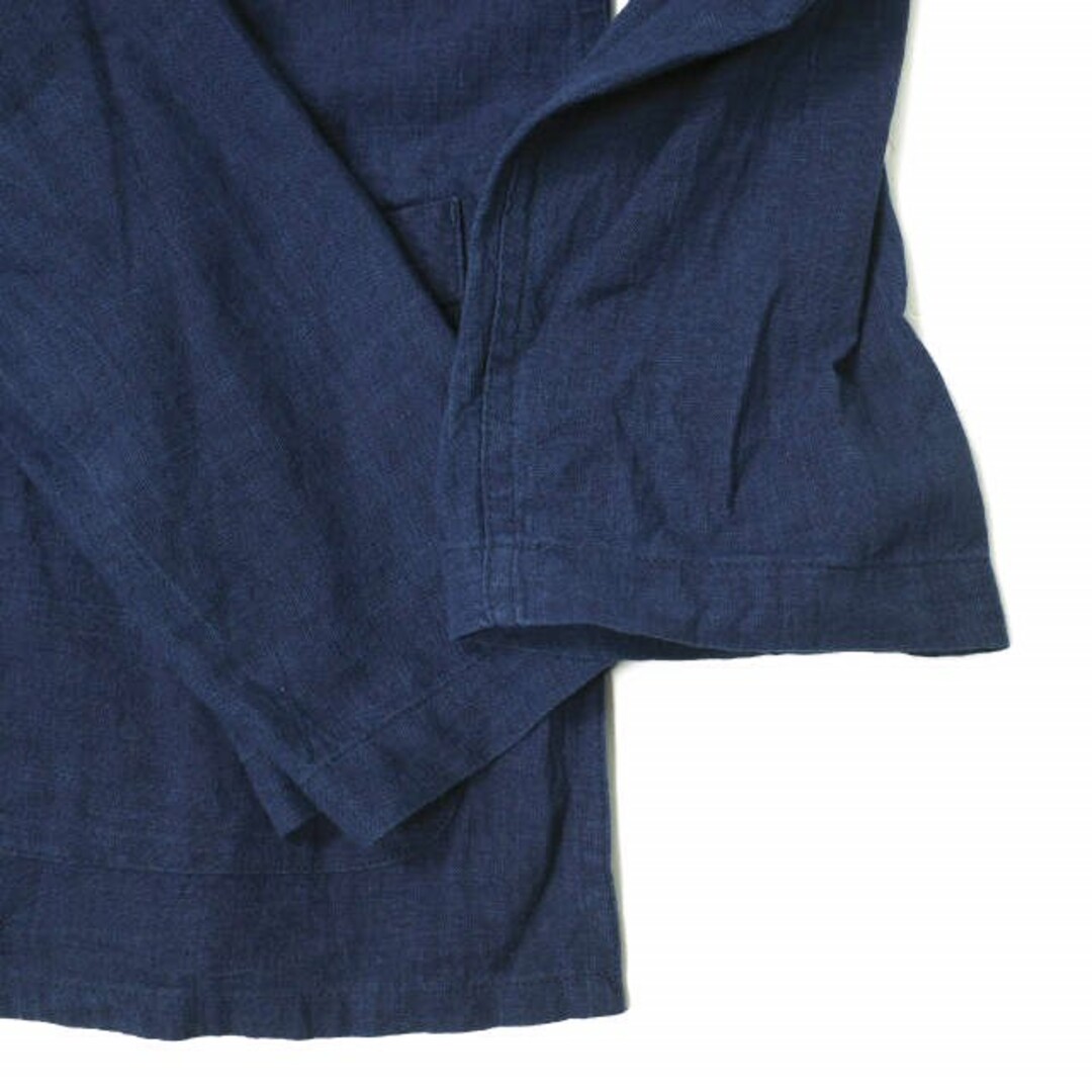 Engineered Garments(エンジニアードガーメンツ)のEngineered Garments エンジニアードガーメンツ 23SS アメリカ製 Tibet Shirt Cotton Voile チベットシャツ コットンボイル S Navy 作務衣 シャツジャケット トップス【新古品】【中古】【Engineered Garments】 メンズのトップス(シャツ)の商品写真