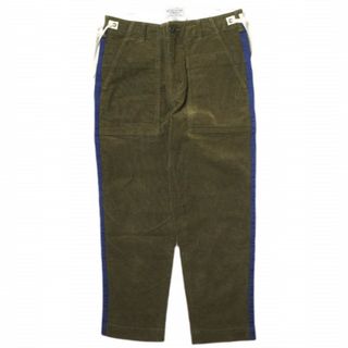 KENNETH FIELD ケネスフィールド 日本製 CEREMONY TROUSER CORDUROY コーデュロイ セレモニートラウザーパンツ S BROWN/NAVY 側章 サイドライン ベイカー ボトムス【中古】【KENNETH FIELD】(その他)