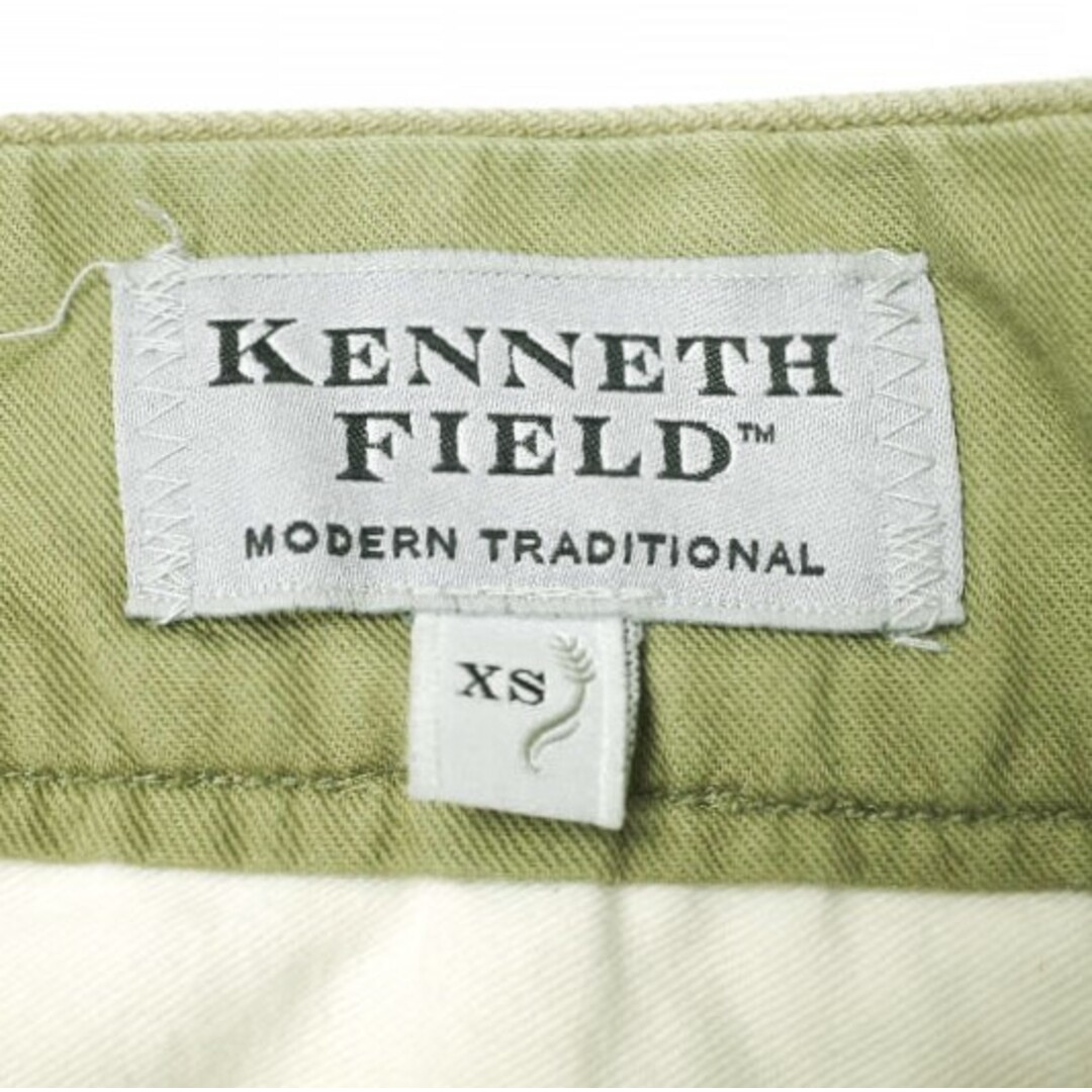 KENNETH FIELD ケネスフィールド 23SS 日本製 Gurkha Trousers III Herringbone グルカトラウザーズ コットンヘリンボーン XS OLIVE 2タック パンツ ボトムス【中古】【KENNETH FIELD】 メンズのパンツ(その他)の商品写真