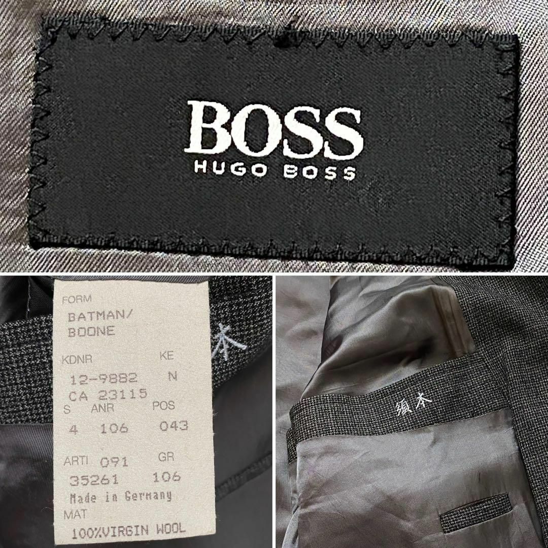 HUGO BOSS(ヒューゴボス)のヒューゴボス　スーツセット　ダークグレー　XL相当　大きいサイズ メンズのスーツ(セットアップ)の商品写真