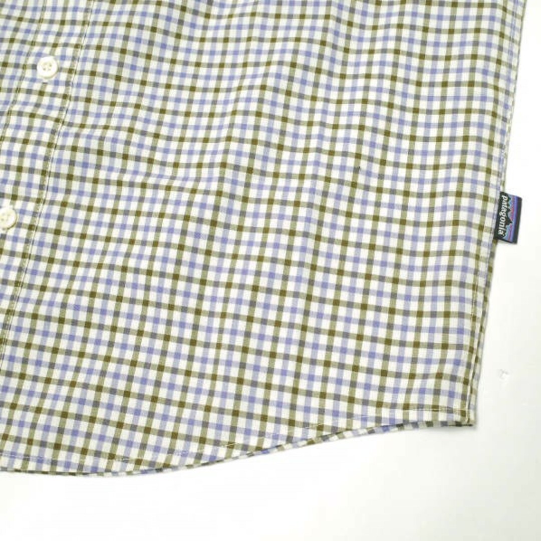patagonia(パタゴニア)のPATAGONIA パタゴニア 12SS M's Fezzman Shirt メンズ・フェズマン・シャツ 53962 S WHK(パープル/ブラウン) 半袖 チェック トップス【新古品】【中古】【PATAGONIA】 メンズのトップス(シャツ)の商品写真