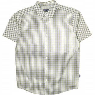 パタゴニア(patagonia)のPATAGONIA パタゴニア 12SS M's Fezzman Shirt メンズ・フェズマン・シャツ 53962 S WHK(パープル/ブラウン) 半袖 チェック トップス【新古品】【中古】【PATAGONIA】(シャツ)