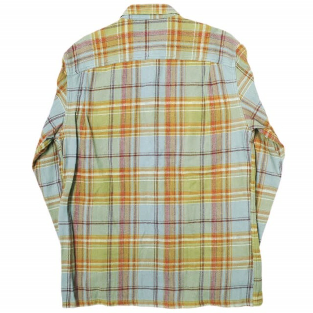 patagonia(パタゴニア)のPATAGONIA パタゴニア 12AW M's Fjord Flannel Shirt メンズフィヨルドフランネルシャツ 53947 S CJS(オレンジ/ブルー) 長袖 オーガニックコットン チェック トップス【中古】【PATAGONIA】 メンズのトップス(シャツ)の商品写真