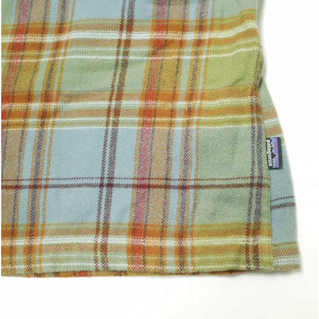 patagonia(パタゴニア)のPATAGONIA パタゴニア 12AW M's Fjord Flannel Shirt メンズフィヨルドフランネルシャツ 53947 S CJS(オレンジ/ブルー) 長袖 オーガニックコットン チェック トップス【中古】【PATAGONIA】 メンズのトップス(シャツ)の商品写真