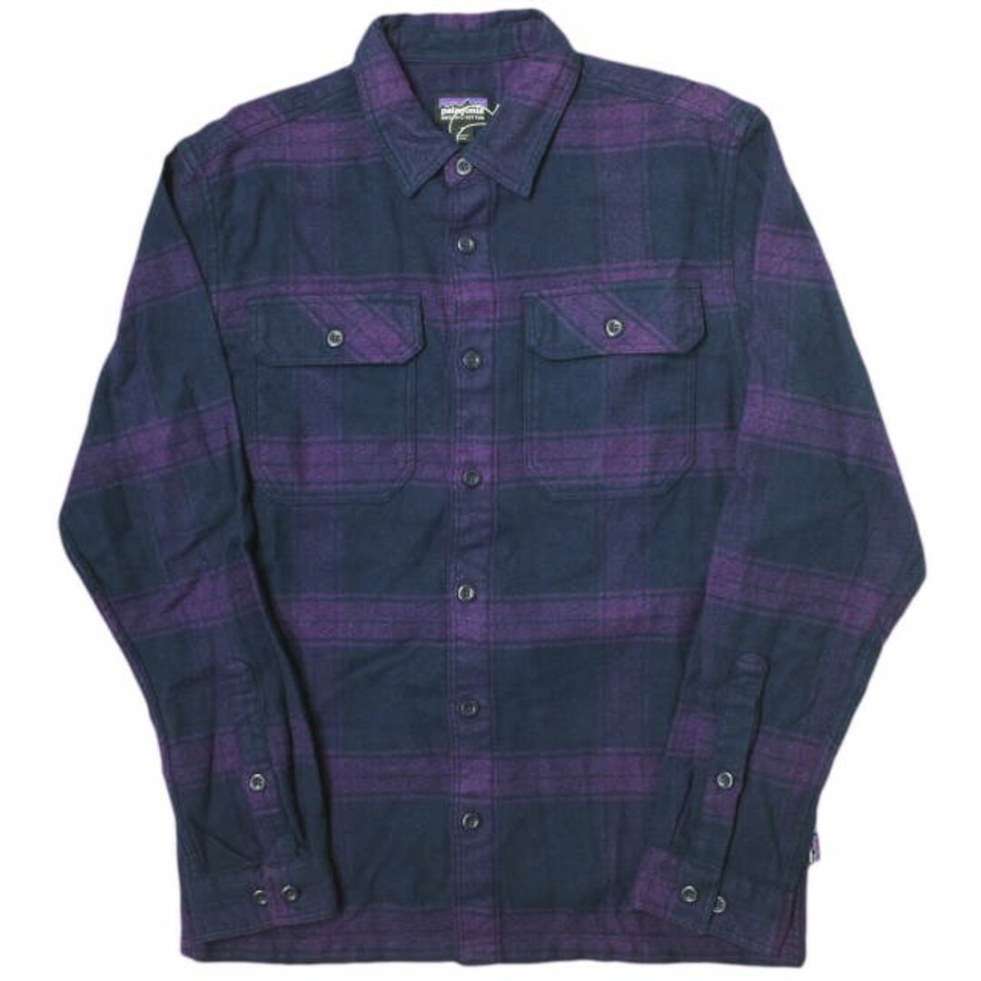 patagonia(パタゴニア)のPATAGONIA パタゴニア 20AW M's Fjord Flannel Shirt メンズフィヨルドフランネルシャツ 53947 S Burlwood Purple(BUPU) 長袖 オーガニックコットン チェック トップス【新古品】【中古】【PATAGONIA】 メンズのトップス(シャツ)の商品写真