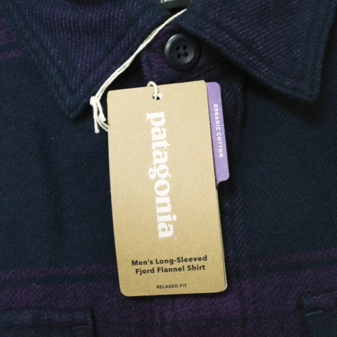 patagonia(パタゴニア)のPATAGONIA パタゴニア 20AW M's Fjord Flannel Shirt メンズフィヨルドフランネルシャツ 53947 S Burlwood Purple(BUPU) 長袖 オーガニックコットン チェック トップス【新古品】【中古】【PATAGONIA】 メンズのトップス(シャツ)の商品写真