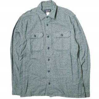 パタゴニア(patagonia)のPATAGONIA パタゴニア 12AW M's Fjord Flannel Shirt メンズフィヨルドフランネルシャツ 53947 S FHG(ネイビー) 長袖 オーガニックコットン トップス【中古】【PATAGONIA】(シャツ)