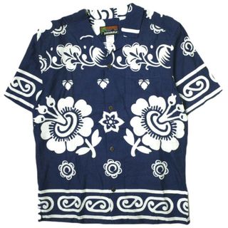 パタゴニア(patagonia)のPATAGONIA パタゴニア 13SS M's Pataloha Shirt パタロハシャツ 52572 S GPC(ネイビー) 半袖 アロハ オープンカラー トップス【新古品】【中古】【PATAGONIA】(シャツ)