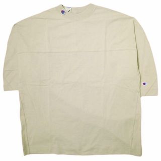 N.HOOLYWOOD - N.HOOLYWOOD x Champion エヌハリウッド ミスターハリウッド チャンピオン 24SS 別注 FOOTBALL TEE フットボールTシャツ C8-Z344 XL BEIGE NEW WEAVE バータグ トップス【新古品】【中古】【N.HOOLYWOOD × Champion】