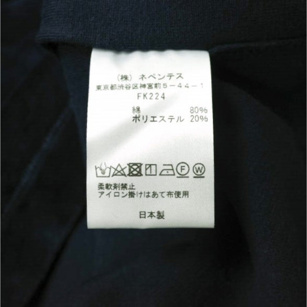 Needles(ニードルス)のNeedles ニードルス 日本製 VELOUR L/S TEE ベロアロングスリーブTシャツ FK224 S NAVY プルオーバー トップス【中古】【Needles】 メンズのトップス(Tシャツ/カットソー(七分/長袖))の商品写真
