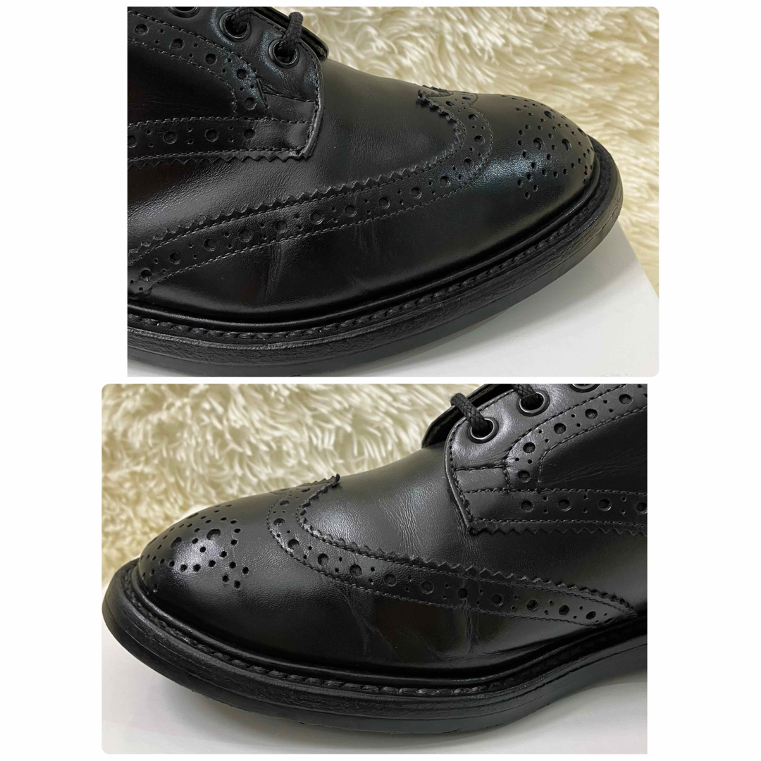 Trickers(トリッカーズ)のトリッカーズ Trickers バートン カントリーシューズ ウィングチップ 黒 メンズの靴/シューズ(ドレス/ビジネス)の商品写真