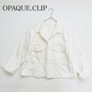 OPAQUE.CLIP - OPAQUE.CLIP オペークドットクリップ WORLD デニムジャケット 白