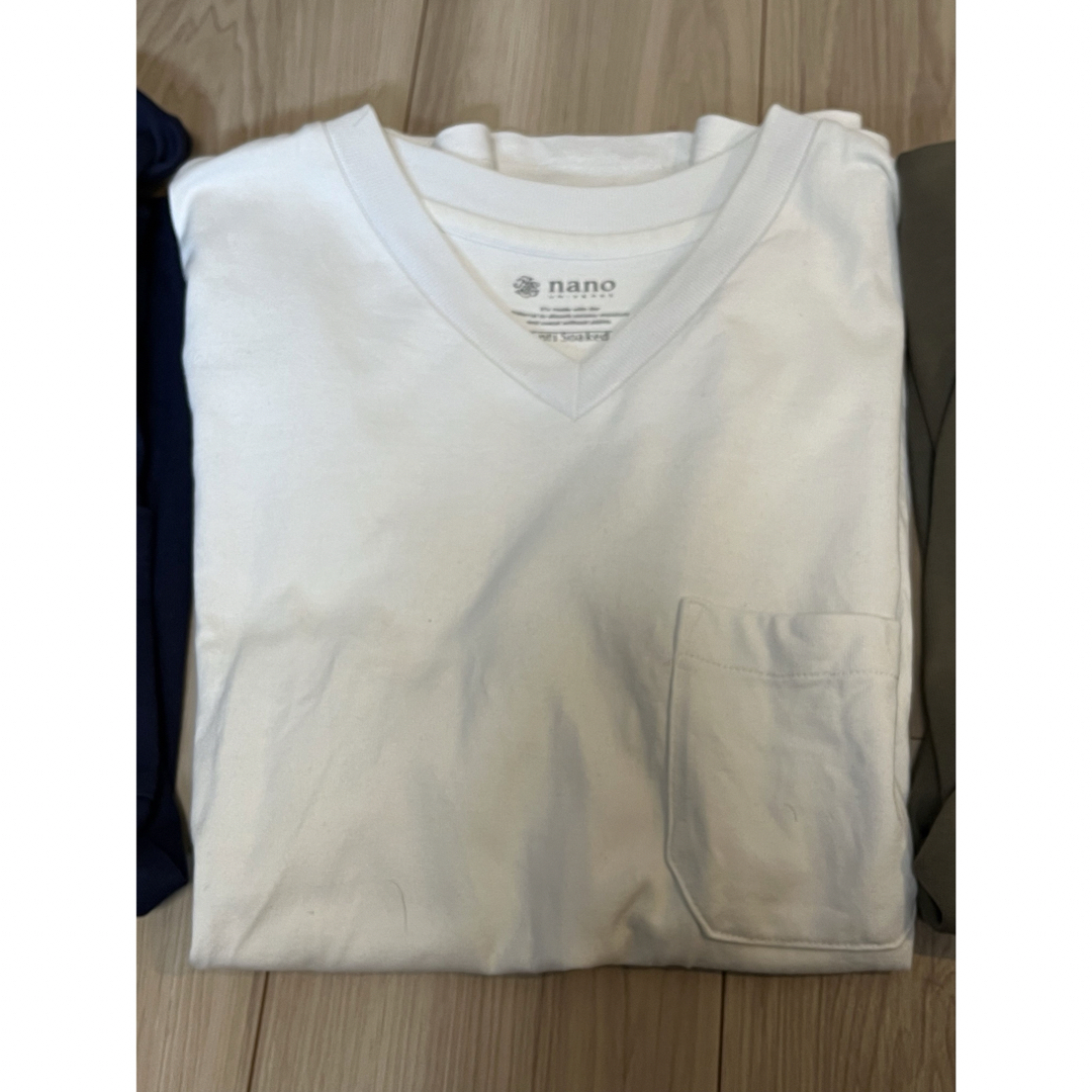 nano・universe(ナノユニバース)のナノユニバース　アンチソークトVネックTシャツsサイズ4枚セット メンズのトップス(Tシャツ/カットソー(半袖/袖なし))の商品写真