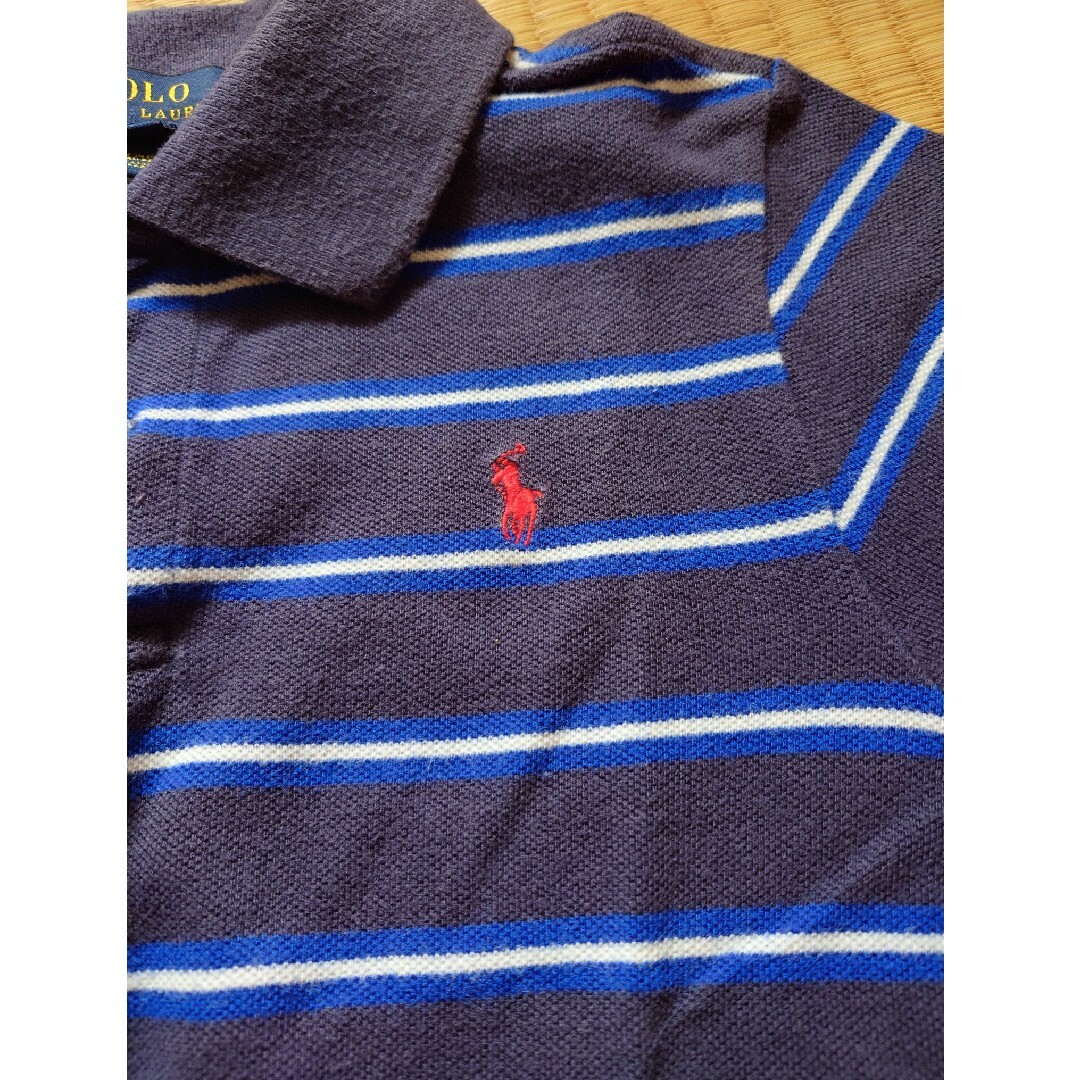 Ralph Lauren(ラルフローレン)の美品　ラルフ・ローレン　ポロシャツ　110 ネイビー　キッズ　男の子　POLO キッズ/ベビー/マタニティのキッズ服男の子用(90cm~)(Tシャツ/カットソー)の商品写真