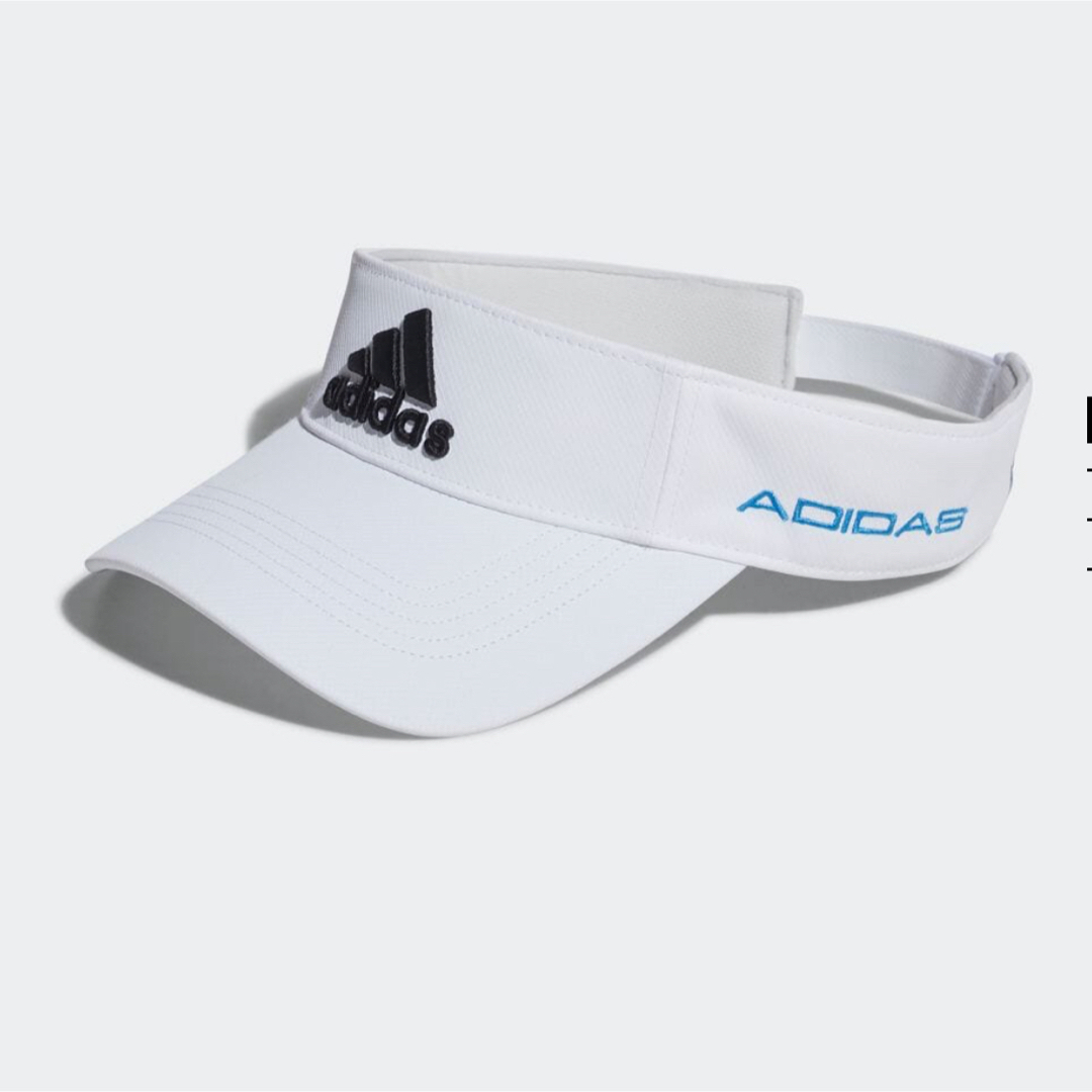 adidas(アディダス)の【新品】アディダス　ゴルフ　サンバイザー メンズの帽子(サンバイザー)の商品写真