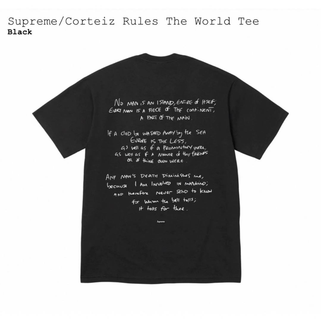 Supreme(シュプリーム)のSupreme Corteiz Rules The World Tee メンズのトップス(Tシャツ/カットソー(半袖/袖なし))の商品写真