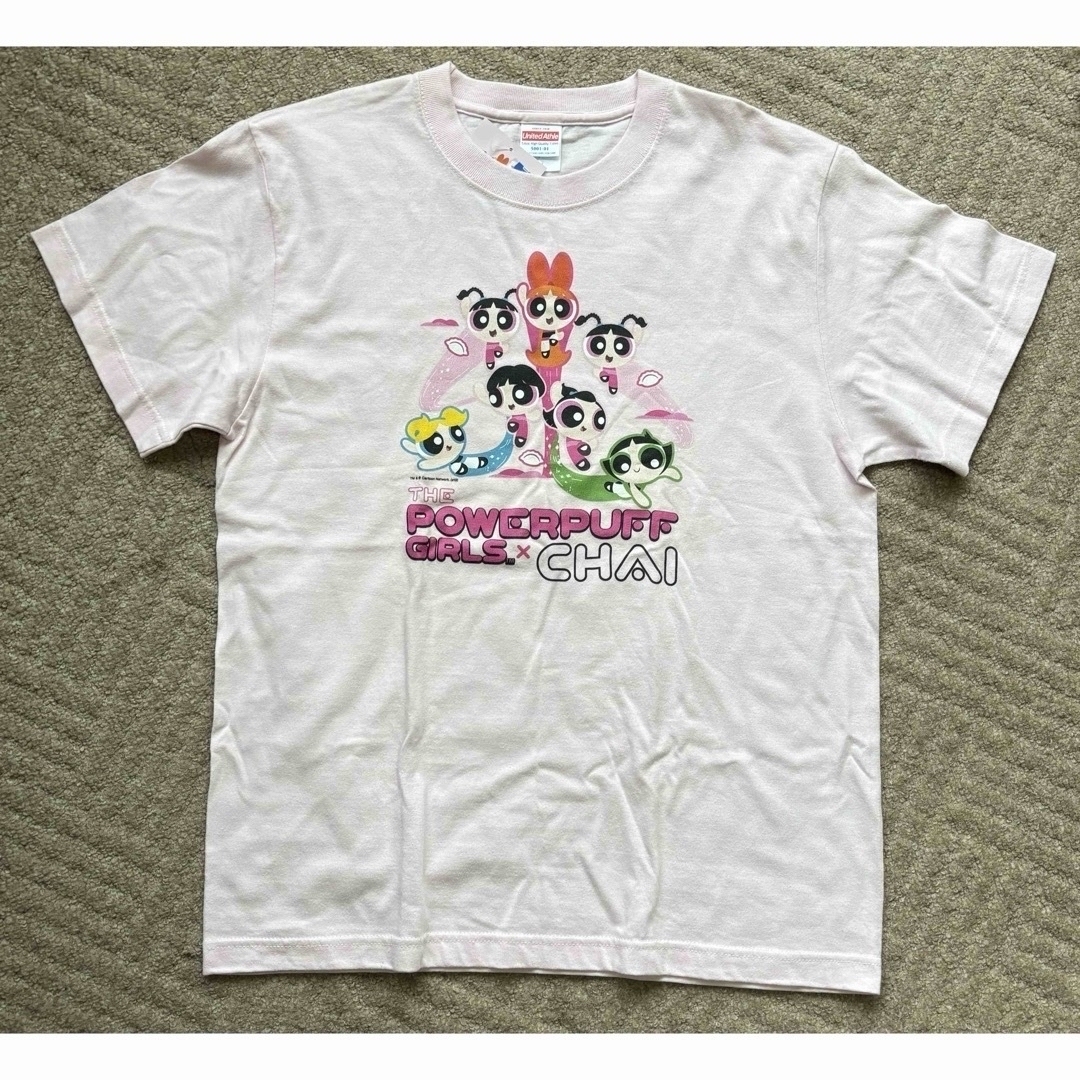 新品未開封✨パワーパフガールズ　半袖Tシャツ　ピンク　L  送料無料 メンズのトップス(Tシャツ/カットソー(半袖/袖なし))の商品写真