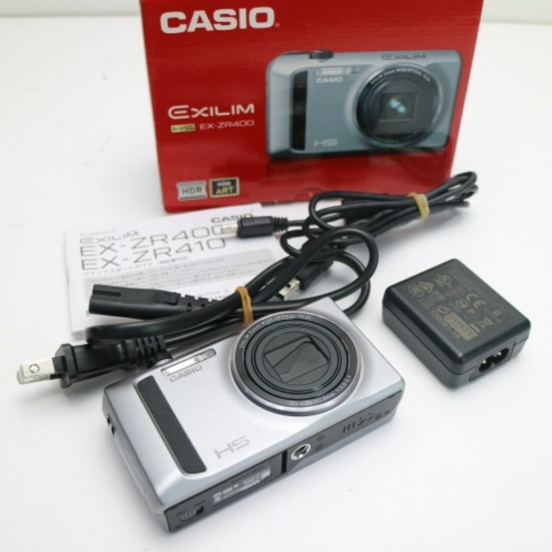 CASIO(カシオ)の超美品 EX-ZR400 HIGH SPEED EXILIM シルバー  M444 スマホ/家電/カメラのカメラ(コンパクトデジタルカメラ)の商品写真