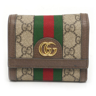 Gucci - グッチ 折り財布 GGスプリーム コンパクトウォレット ミニ財布 オフィディア