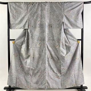 紬 身丈158.5cm 裄丈66.5cm 正絹 秀品 【中古】(着物)