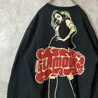 ヒステリックグラマー(HYSTERIC GLAMOUR)の【超人気デザイン】ヒステリックグラマー古着バックプリント黒ヒスガールスウェット(スウェット)