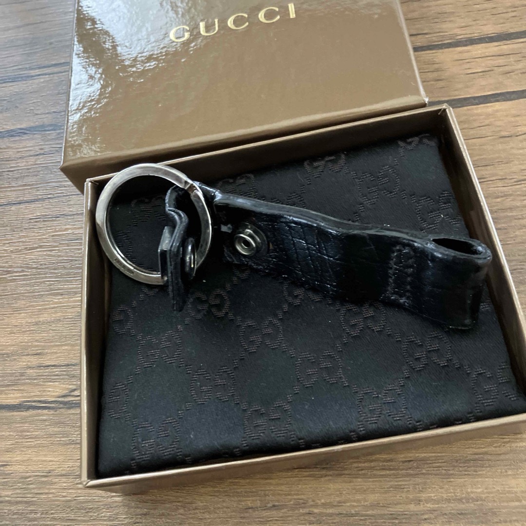 Gucci(グッチ)のGUCCI  キーホルダー　　ブラック メンズのファッション小物(キーホルダー)の商品写真