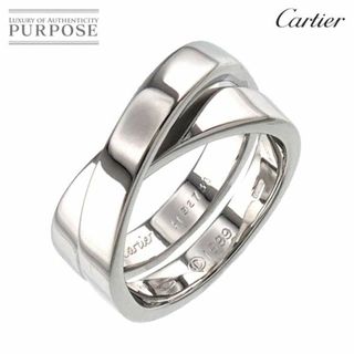 カルティエ(Cartier)のカルティエ Cartier パリ #55 リング K18 WG ホワイトゴールド 750 指輪 VLP 90227377(リング(指輪))