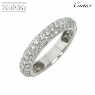 カルティエ(Cartier)のカルティエ Cartier #47 リング フル パヴェ ダイヤ フル エタニティ Pt プラチナ 指輪 VLP 90227703(リング(指輪))