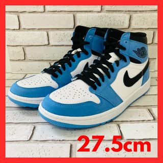 ナイキ(NIKE)の【即日発送】ナイキ エアジョーダン1    ユニバーシティブルー　27.5cm(スニーカー)