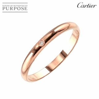 カルティエ(Cartier)のカルティエ Cartier 1895 クラシック #62 リング ダイヤ 1P K18 PG ピンクゴールド 750 指輪 VLP 90228270(リング(指輪))