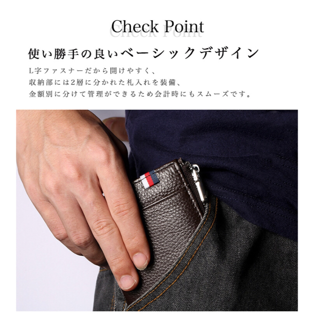 財布 ウォレット 2つ折り財布 メンズ財布 メンズウォレット 男性 シンプル  メンズのファッション小物(折り財布)の商品写真