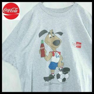 【希少】W杯 コカコーラ Tシャツ サッカー 90s 入手困難 シングルステッチ(Tシャツ/カットソー(半袖/袖なし))