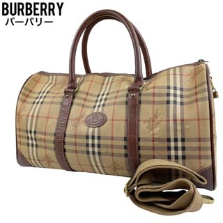 バーバリー(BURBERRY)の良品　Burberry バーバリー ボストンバッグ　ノバチェック 旅行　大容量(ボストンバッグ)