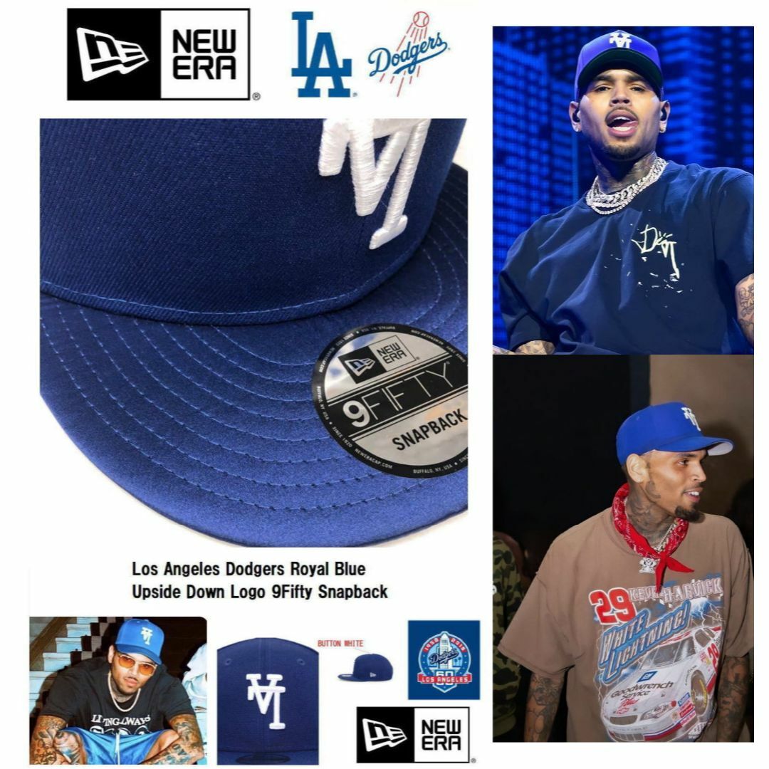 NEW ERA(ニューエラー)の大谷翔平選手LAドジャース アップサイドダウンロゴ スナップバックキャップ メンズの帽子(キャップ)の商品写真