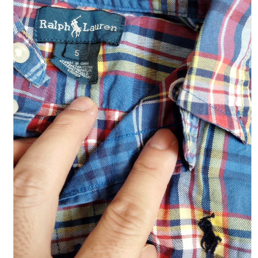 Ralph Lauren(ラルフローレン)のラルフローレン　チェックシャツ　キッズ キッズ/ベビー/マタニティのキッズ服男の子用(90cm~)(ブラウス)の商品写真