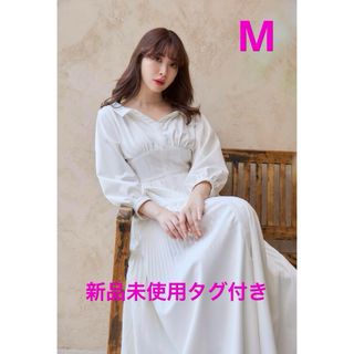 ハーリップトゥ(Her lip to)の新品未使用 herlipto Pleated Open Shirt Dress(ロングワンピース/マキシワンピース)