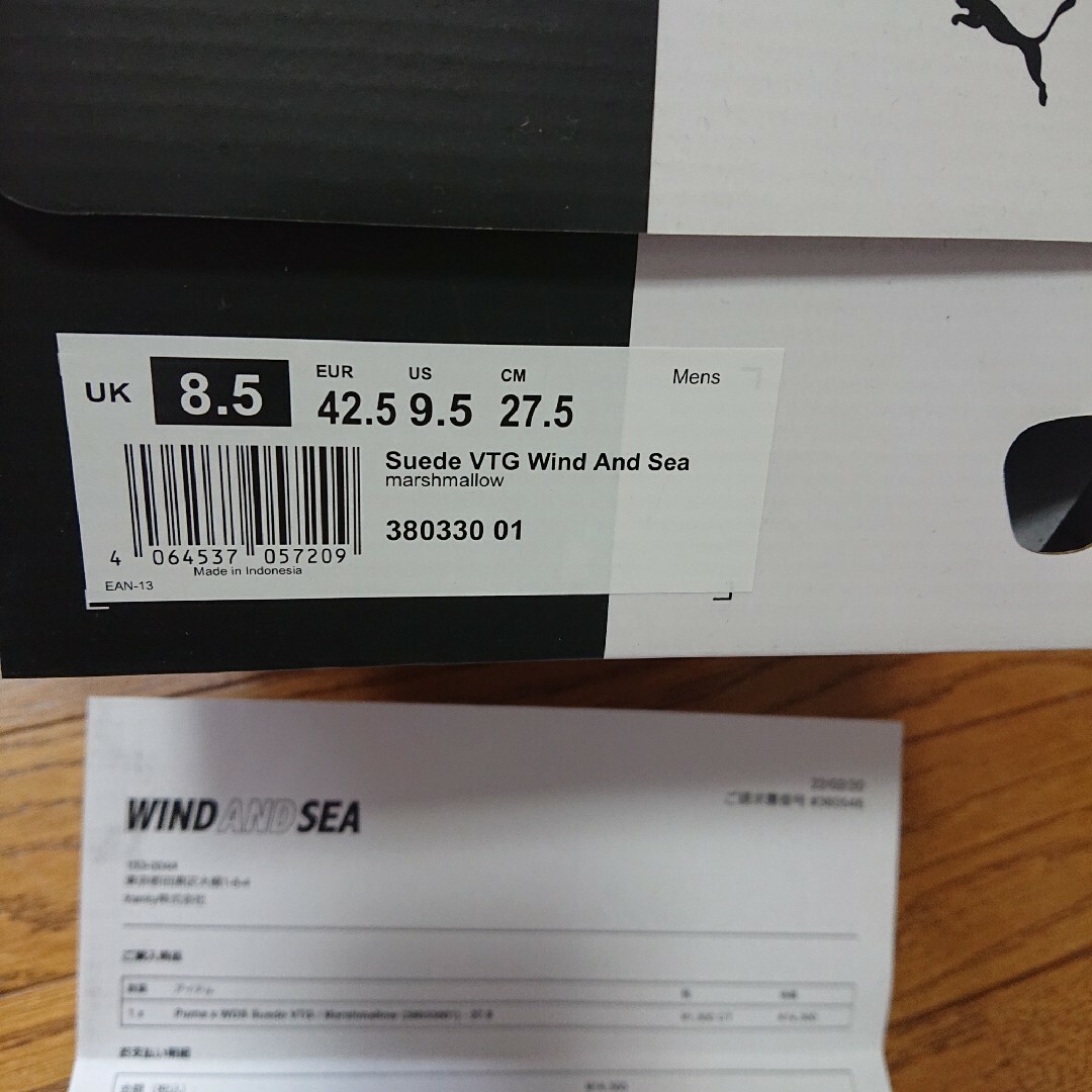 WIND AND SEA(ウィンダンシー)のWIND AND SEA × PUMA Suede VTG 27.5cm メンズの靴/シューズ(スニーカー)の商品写真