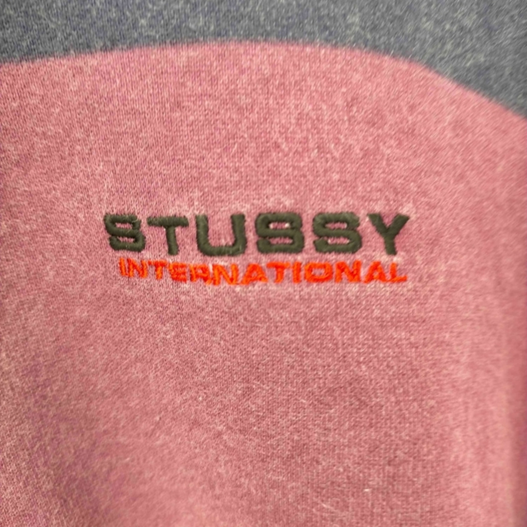STUSSY(ステューシー)のStussy(ステューシー) ボーダーハーフジップスウェット レディース レディースのトップス(トレーナー/スウェット)の商品写真