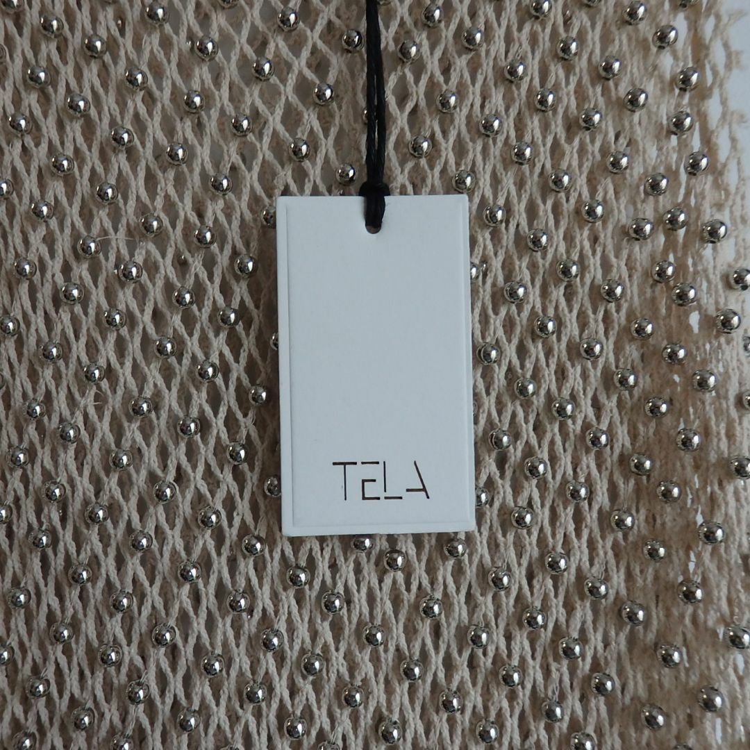 TELA(テラ)の【新品】定価39,600円　TELA　今季完売　ビーズネットタンク　24ss レディースのトップス(タンクトップ)の商品写真