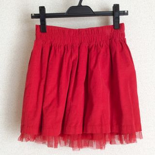 GAP - 未使用★GAP kids コーデュロイ チュール スカート 160 レッド