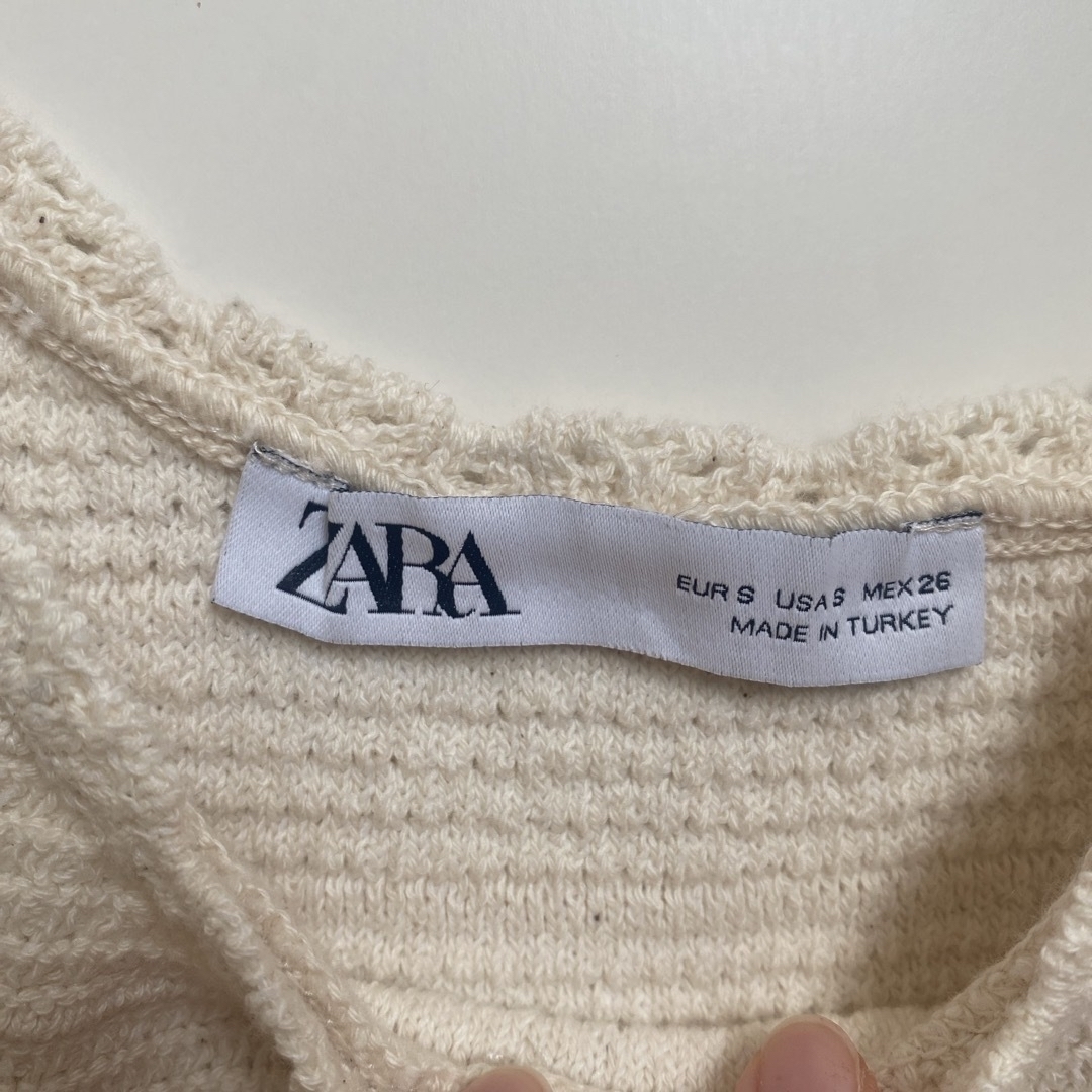 ZARA(ザラ)のZARA サマーニット　ノースリーブ　トップス レディースのトップス(ニット/セーター)の商品写真